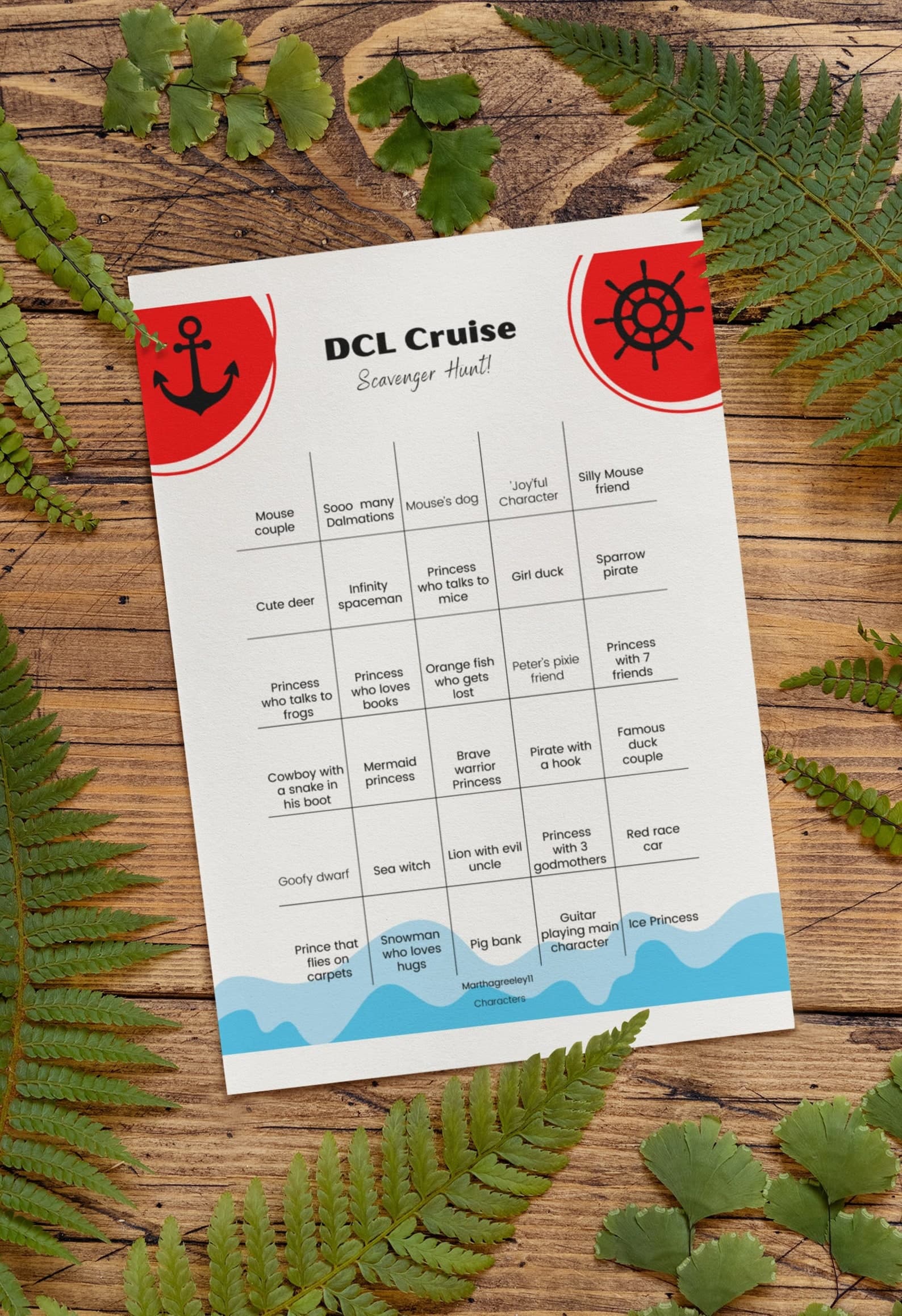 Mickey Magical Cruise Scavenger Hunt, DISNEY, DCL Cruise, Family Fun product image